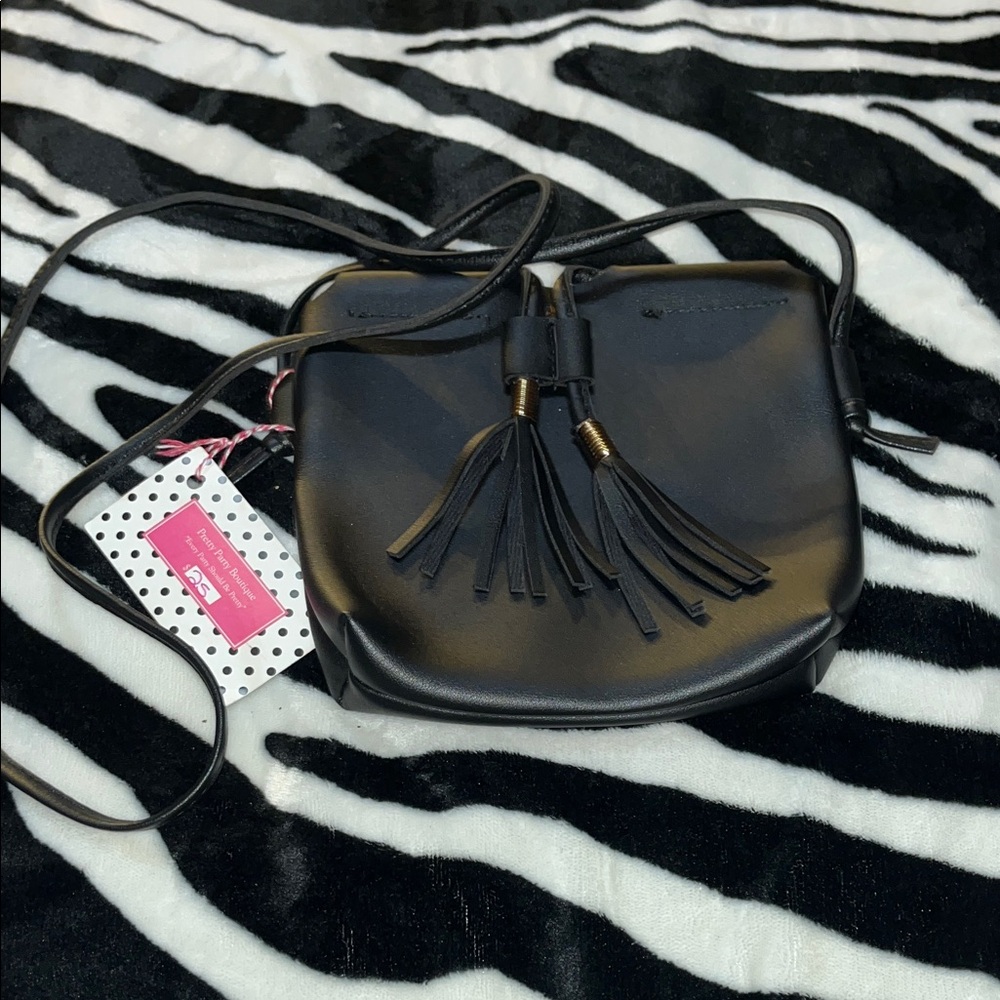 Black Tassel Crossbody Bag